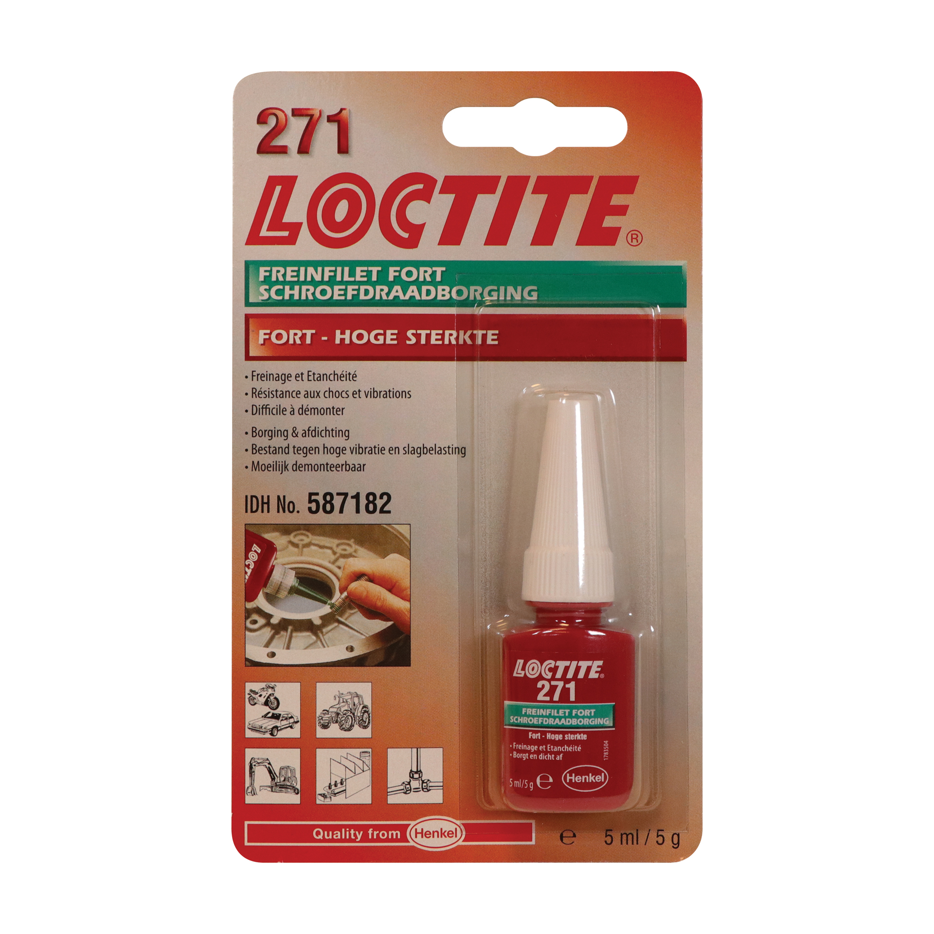 Loctite Loctite 2701 Draadborging groen 5ml 1831739
