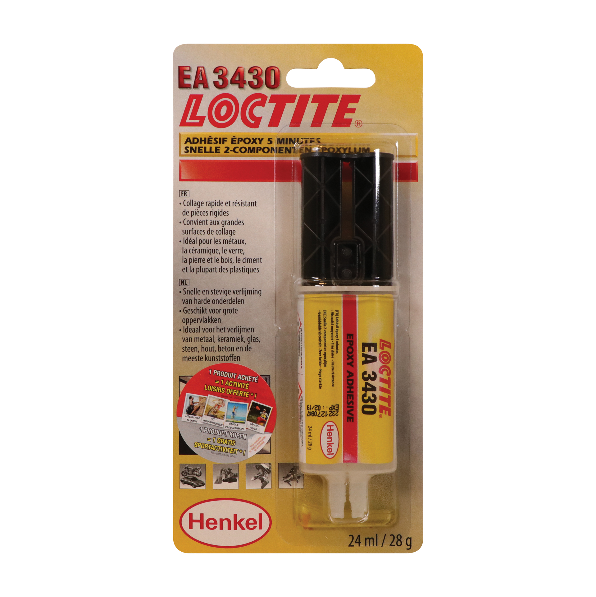 Loctite Loctite 3430 Epoxylijm metaal/rubber/kunststof 24ml 1831745