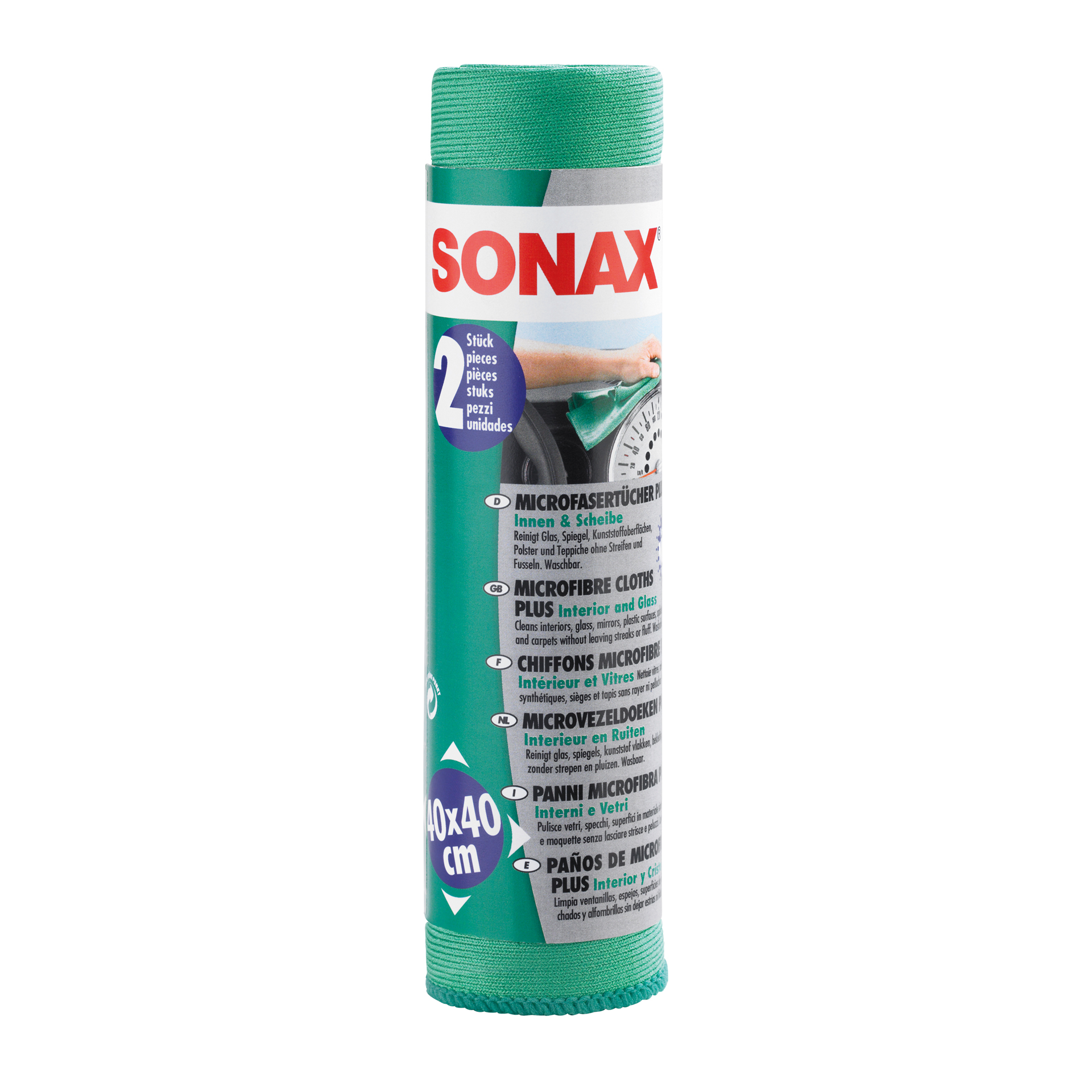 Sonax Sonax 04165410 Microvezeldoek binnen & ruiten 2St 1837652
