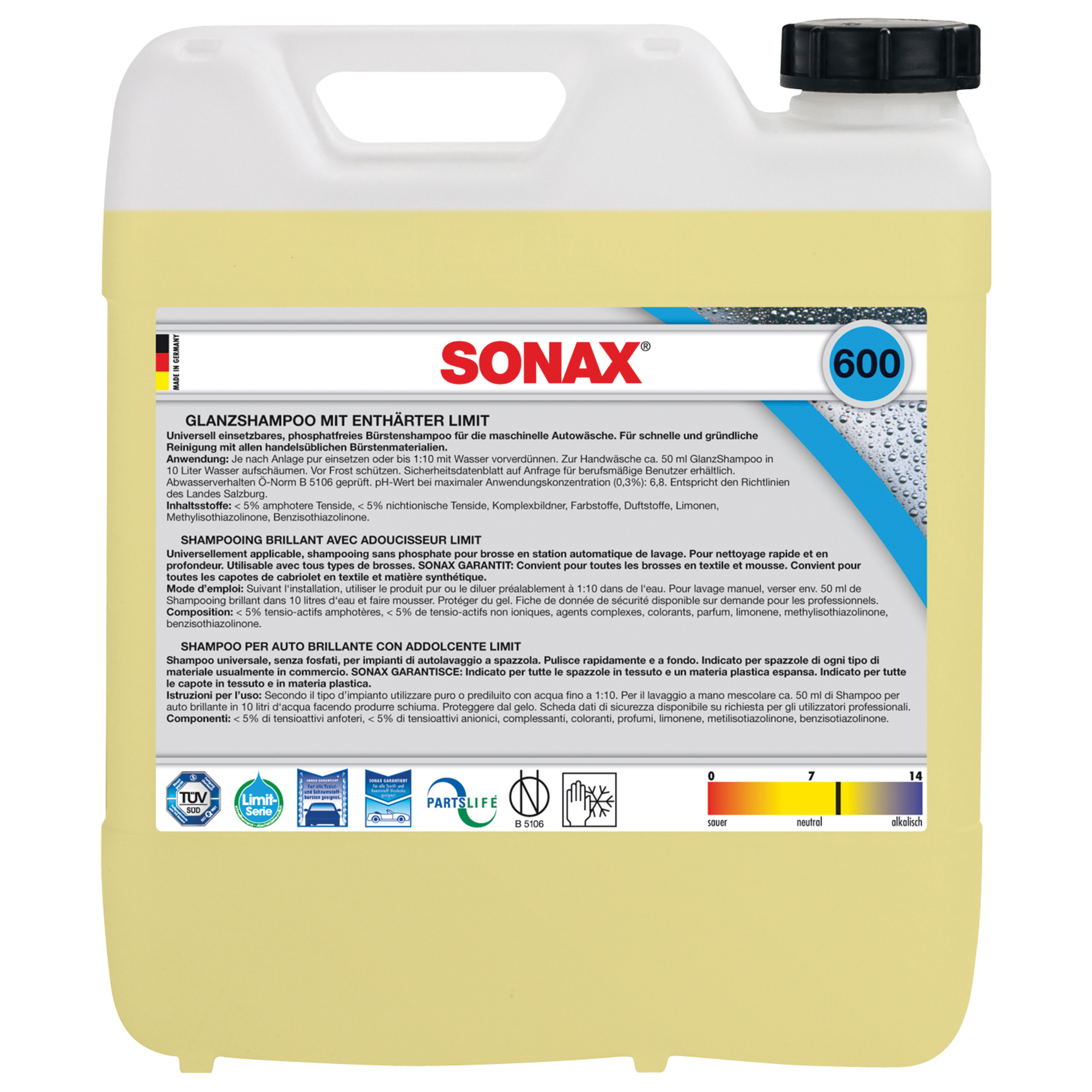 Sonax Sonax 06006000 Glansshampoo 10L 1837826
