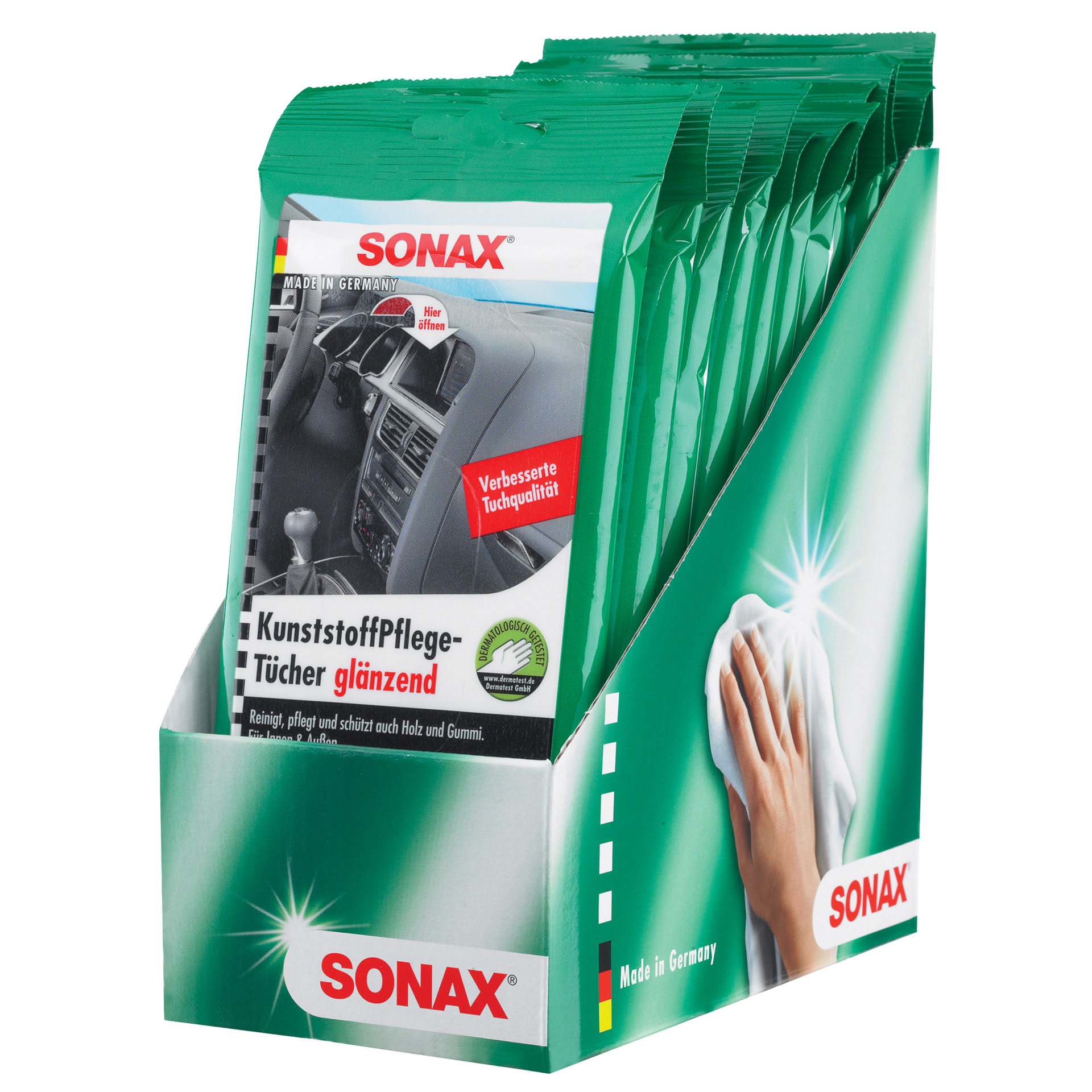 Sonax Sonax 04151000 Kunststofonderhoudsdoeken, 10 stuks 1837871