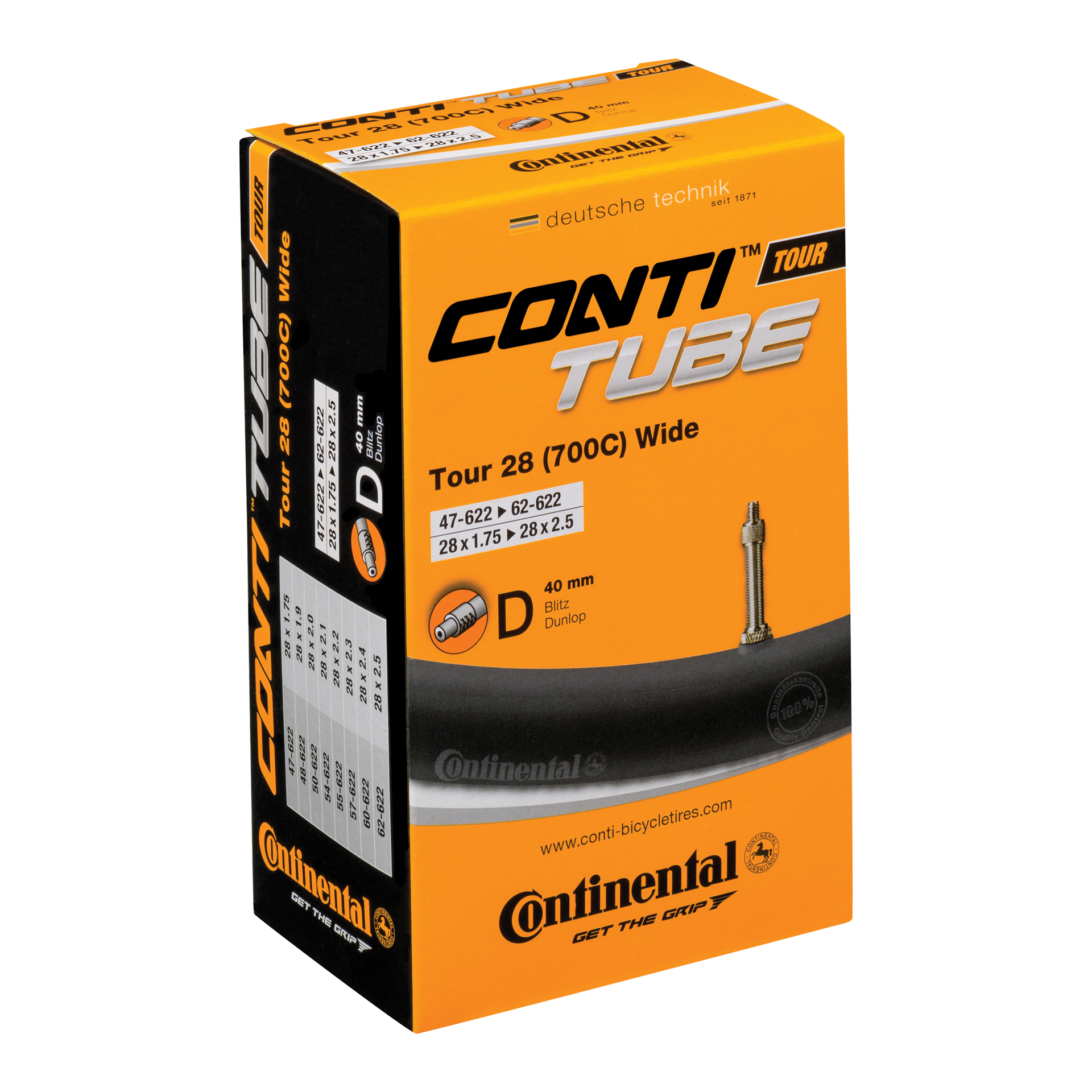 Continental Continental Binnenband Tour 28 Wide 40mm DV 5036708