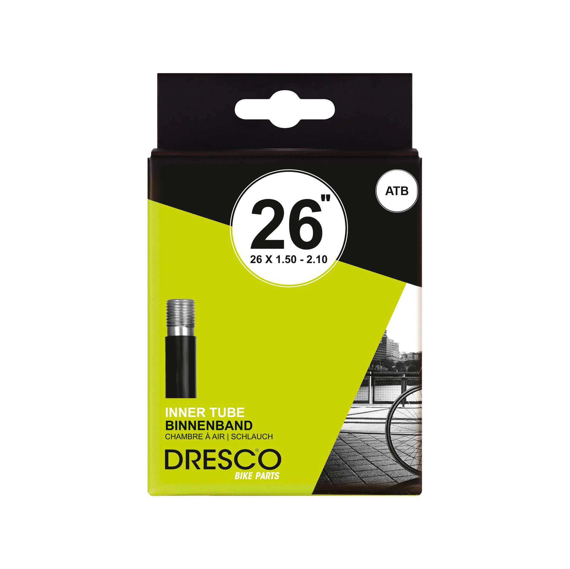 Dresco Dresco Binnenband 26 x1.75-2.25 (47/57-559) Schrader 40mm 5250430