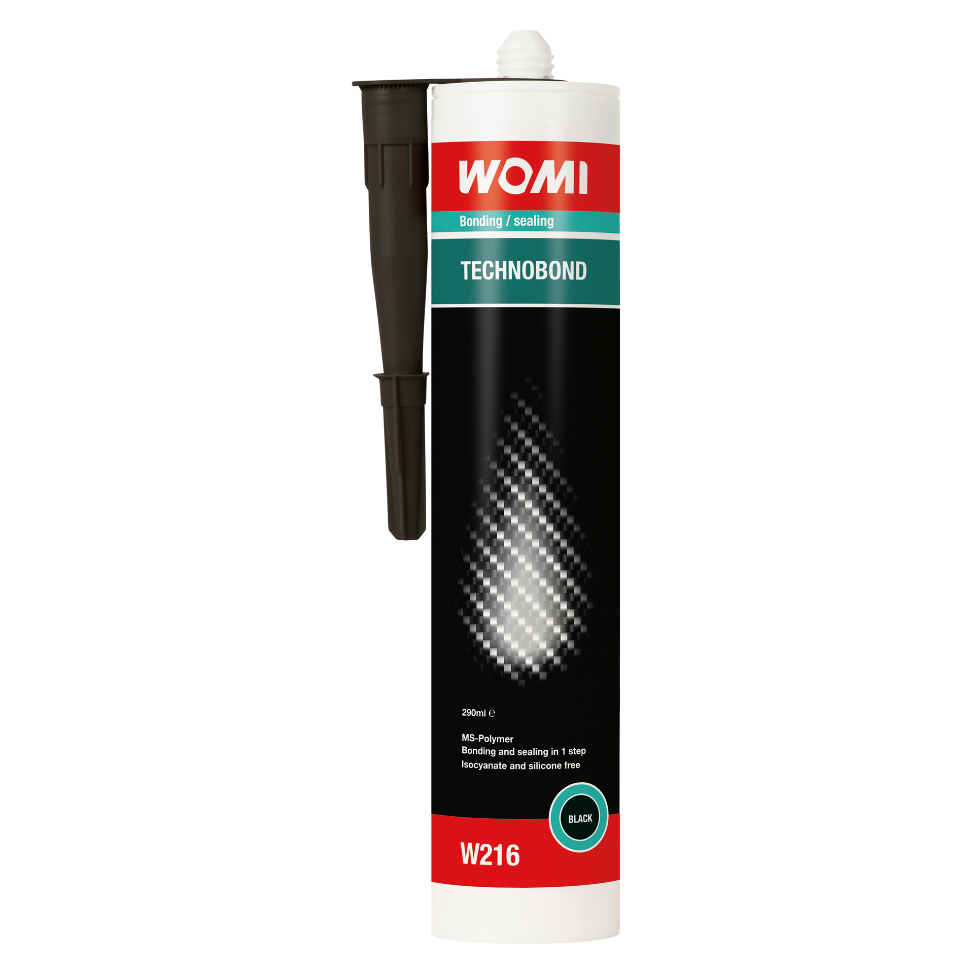 Womi Womi W216 Technobond Zwart 290ml  5570216