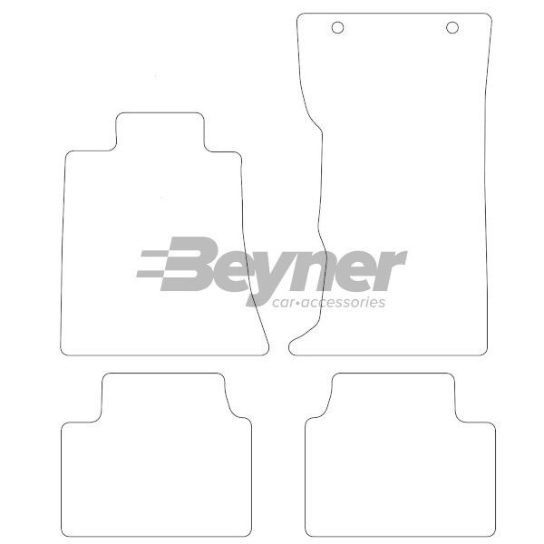 Beyner Pasklare stoffen matten MSN-1360182