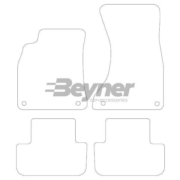 Beyner Pasklare stoffen matten MSN-1360188