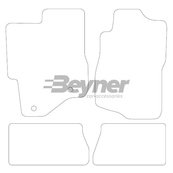 Beyner Pasklare stoffen matten MSN-1360227