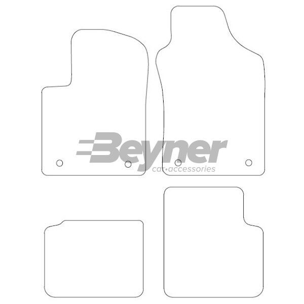 Beyner Pasklare stoffen matten MSN-1360236