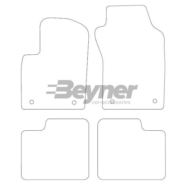 Beyner Pasklare stoffen matten MSN-1360246