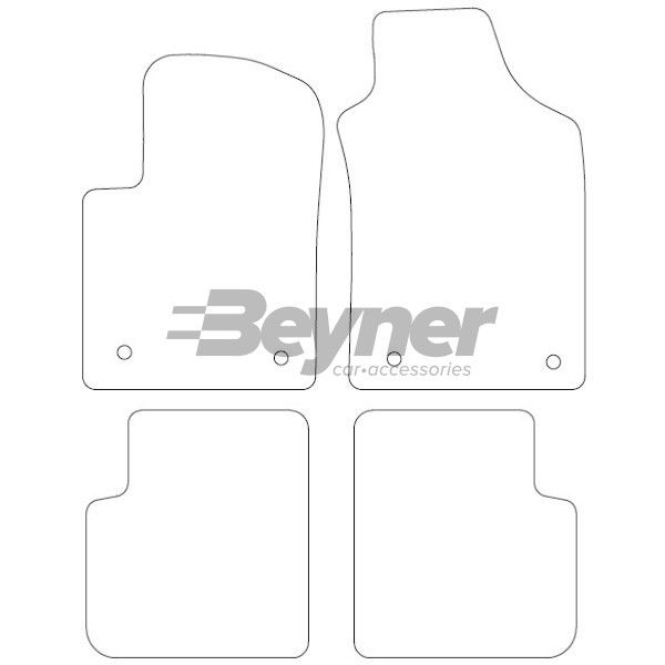 Beyner Pasklare stoffen matten MSN-1360256