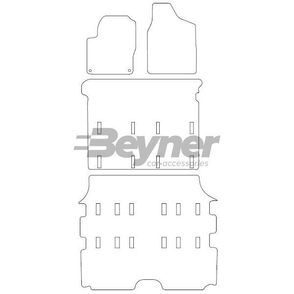 Beyner Pasklare stoffen matten MSN-1360289