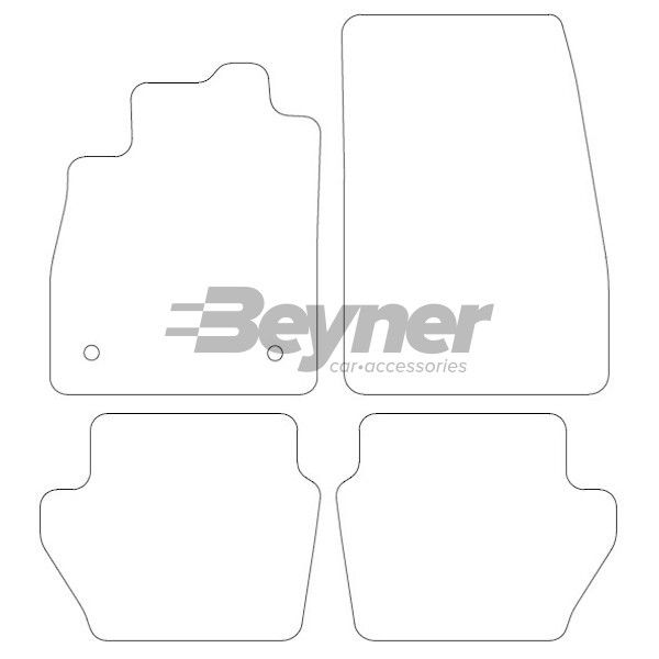 Beyner Pasklare stoffen matten MSN-1360293