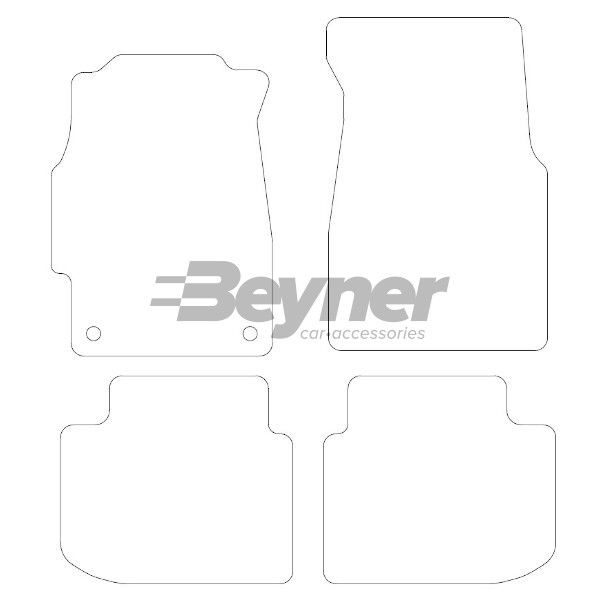 Beyner Pasklare stoffen matten MSN-1360299