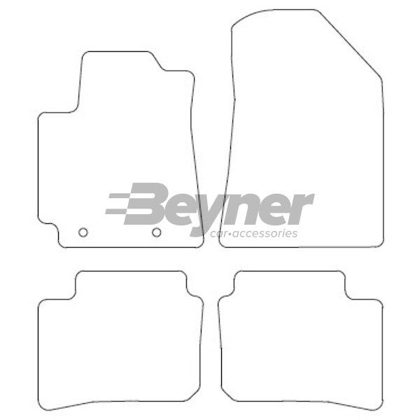 Beyner Pasklare stoffen matten MSN-1360300