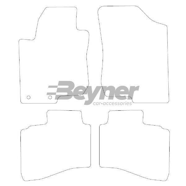 Beyner Pasklare stoffen matten MSN-1360302