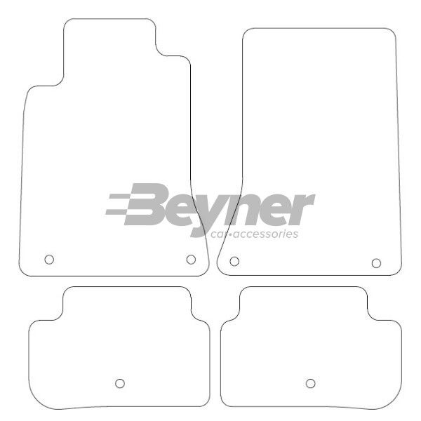 Beyner Pasklare stoffen matten MSN-1360307