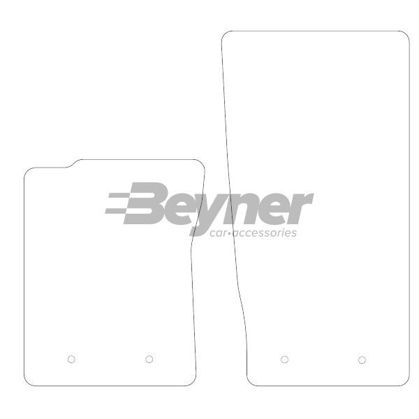 Beyner Pasklare stoffen matten MSN-1360315