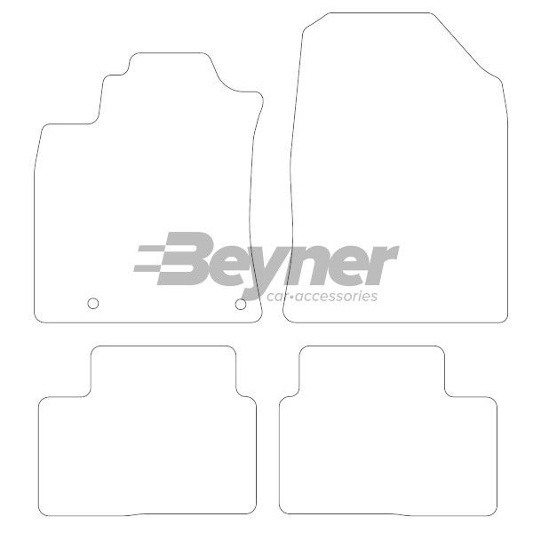 Beyner Pasklare stoffen matten MSN-1360316