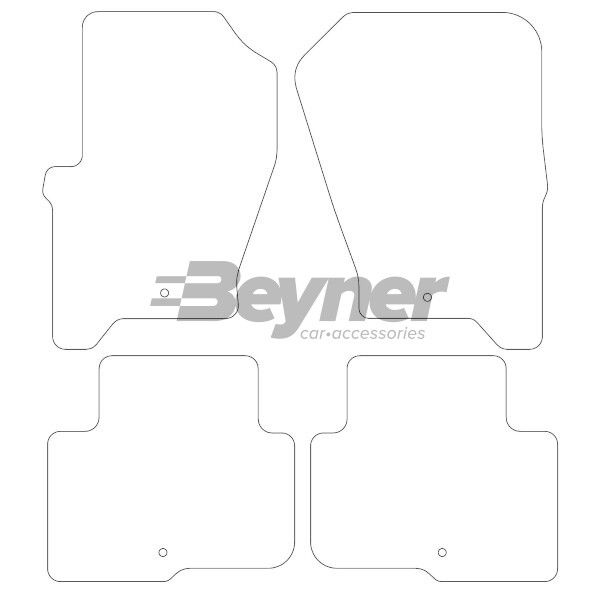 Beyner Pasklare stoffen matten MSN-1360323