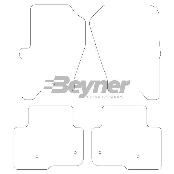 Beyner Pasklare stoffen matten MSN-1360324