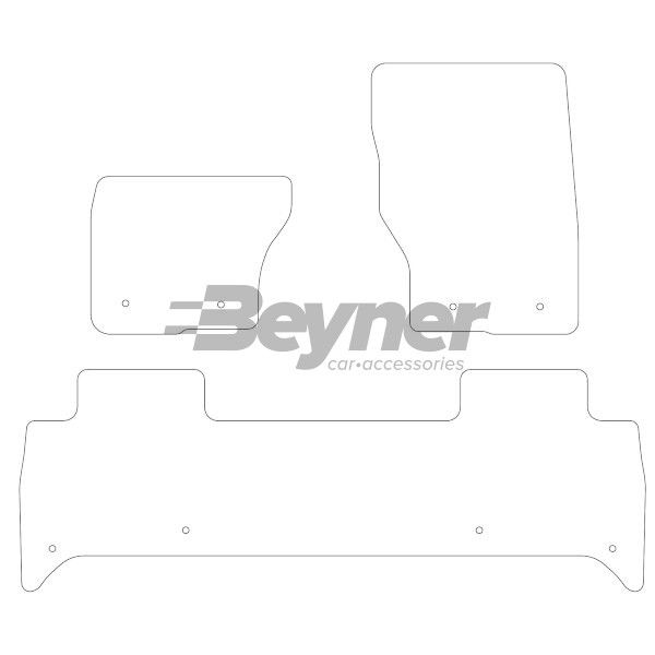 Beyner Pasklare stoffen matten MSN-1360325