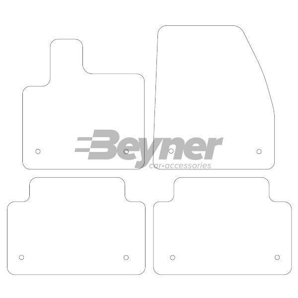 Beyner Pasklare stoffen matten MSN-1360328