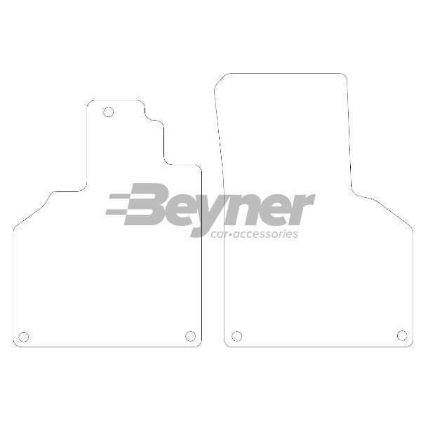 Beyner Pasklare stoffen matten MSN-1360331