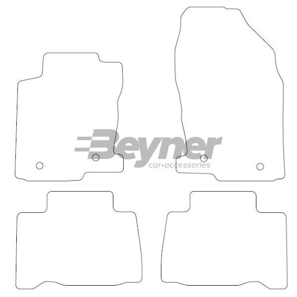 Beyner Pasklare stoffen matten MSN-1360335