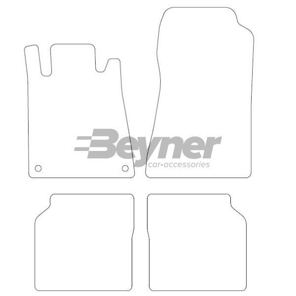 Beyner Pasklare stoffen matten MSN-1360344