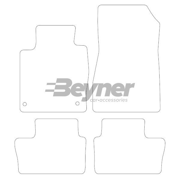 Beyner Pasklare stoffen matten MSN-1360350