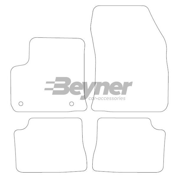 Beyner Pasklare stoffen matten MSN-1360363