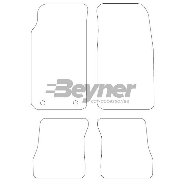 Beyner Pasklare stoffen matten MSN-1360368