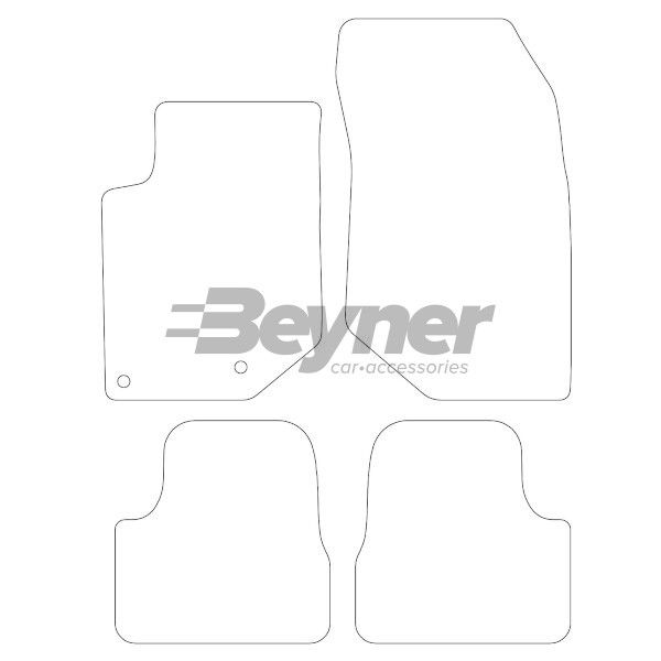 Beyner Pasklare stoffen matten MSN-1360370