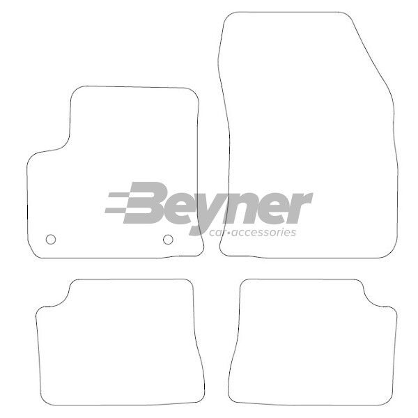 Beyner Pasklare stoffen matten MSN-1360371