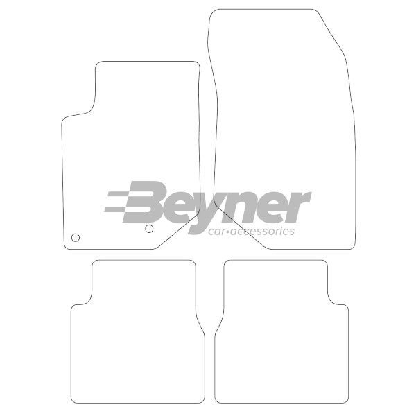 Beyner Pasklare stoffen matten MSN-1360374