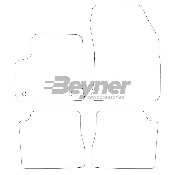 Beyner Pasklare stoffen matten MSN-1360375