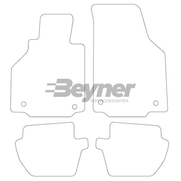 Beyner Pasklare stoffen matten MSN-1360384