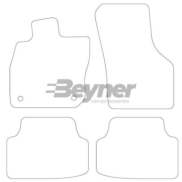 Beyner Pasklare stoffen matten MSN-1360410