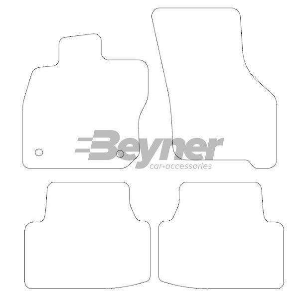 Beyner Pasklare stoffen matten MSN-1360412