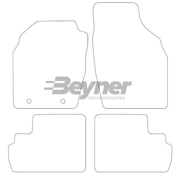 Beyner Pasklare stoffen matten MSN-1360431