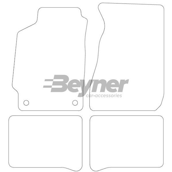 Beyner Pasklare stoffen matten MSN-1360433