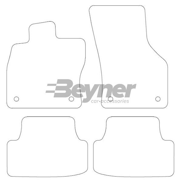 Beyner Pasklare stoffen matten MSN-1360459