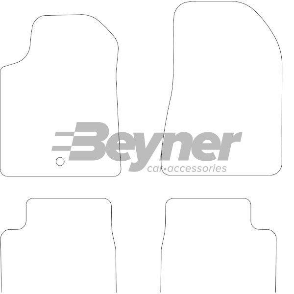 Beyner Pasklare stoffen matten MSN-1362042