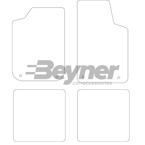 Beyner Pasklare stoffen matten MSN-1362105