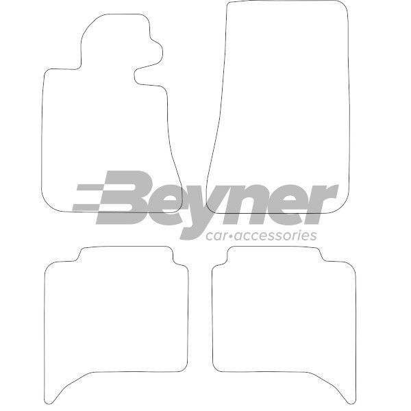 Beyner Pasklare stoffen matten MSN-1362210