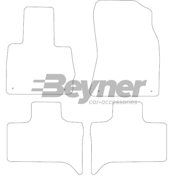 Beyner Pasklare stoffen matten MSN-1362237