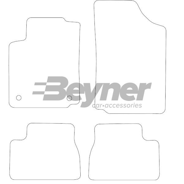 Beyner Pasklare stoffen matten MSN-1362433