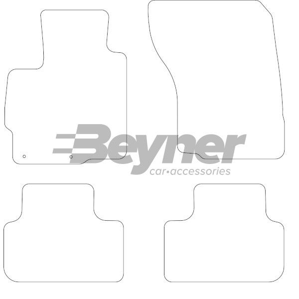 Beyner Pasklare stoffen matten MSN-1362438