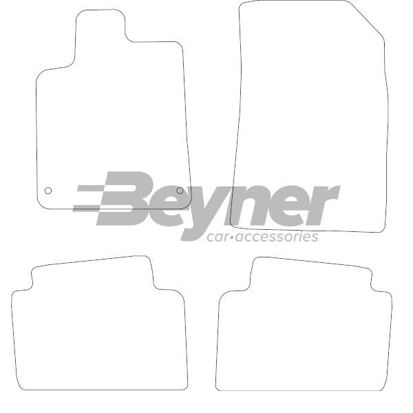 Beyner Pasklare stoffen matten MSN-1362441