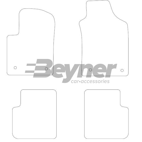 Beyner Pasklare stoffen matten MSN-1362876